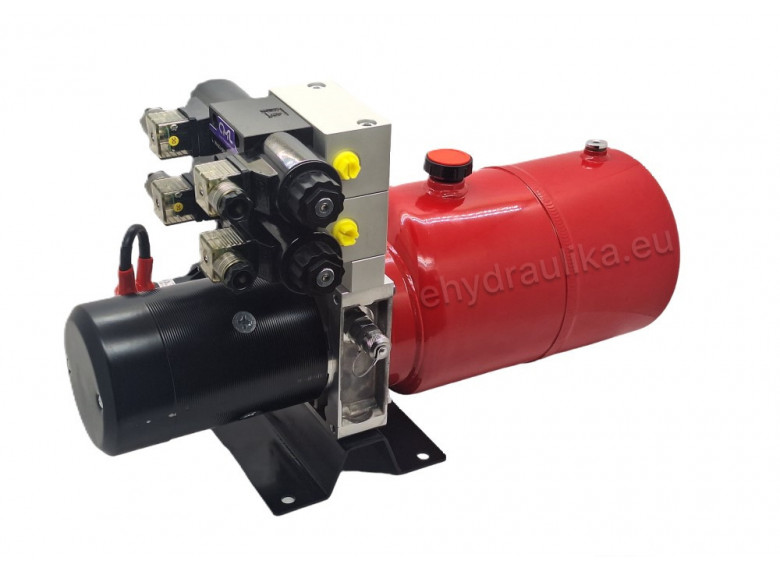 Miniagregát 2,2kW, 24DC, 4,2cm3/ot., 10L nádrž, s 2 solenoidnými ventilmi