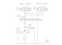 Miniagregát 2,2kW, 24DC, 4,2cm3/ot., 10L nádrž, s 2 solenoidnými ventilmi