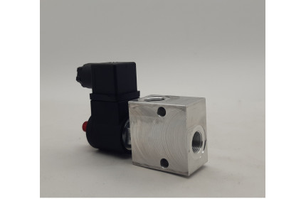 2/2 VENTIL, NC+núdzové ovládanie+12V