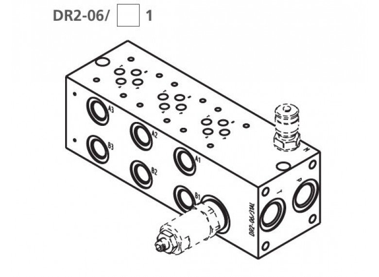 Kocka rozvodná, 3 sekcie, hliniková