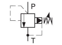 Vstavaný tlak.ventil, nepriamo riadený