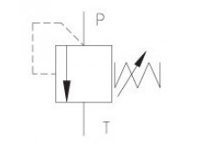 Vstavaný tlak.ventil, priamo riadený