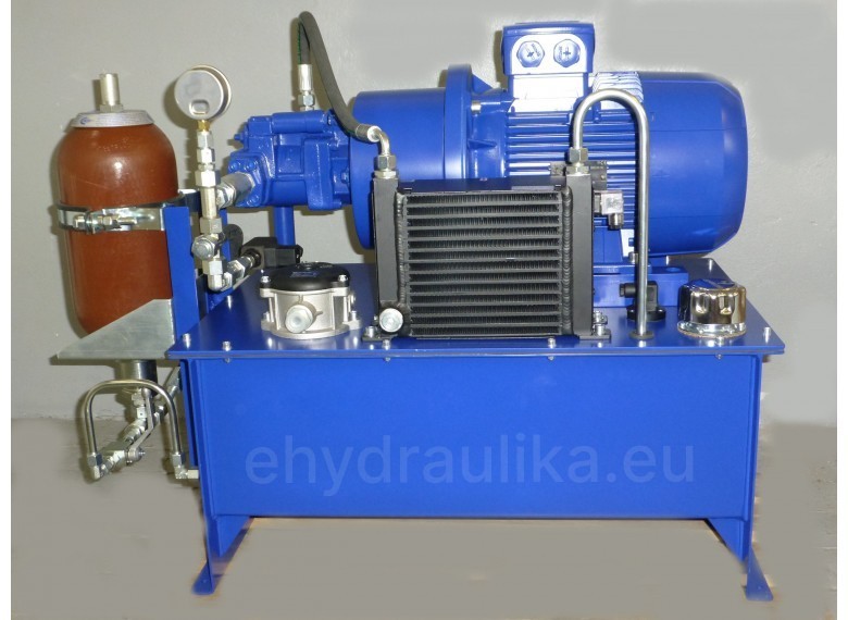 Hydraulický agregát, 30 lit/min, 220 bar+AKU