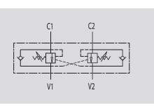 Brzdný ventil dvojstranný 3/8