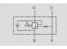 Brzdný ventil jednostranný ½