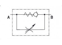 Škrtiaci ventil jednostranný  G3/8