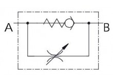 Škrtiaci ventil, FRUB04 - G3/4